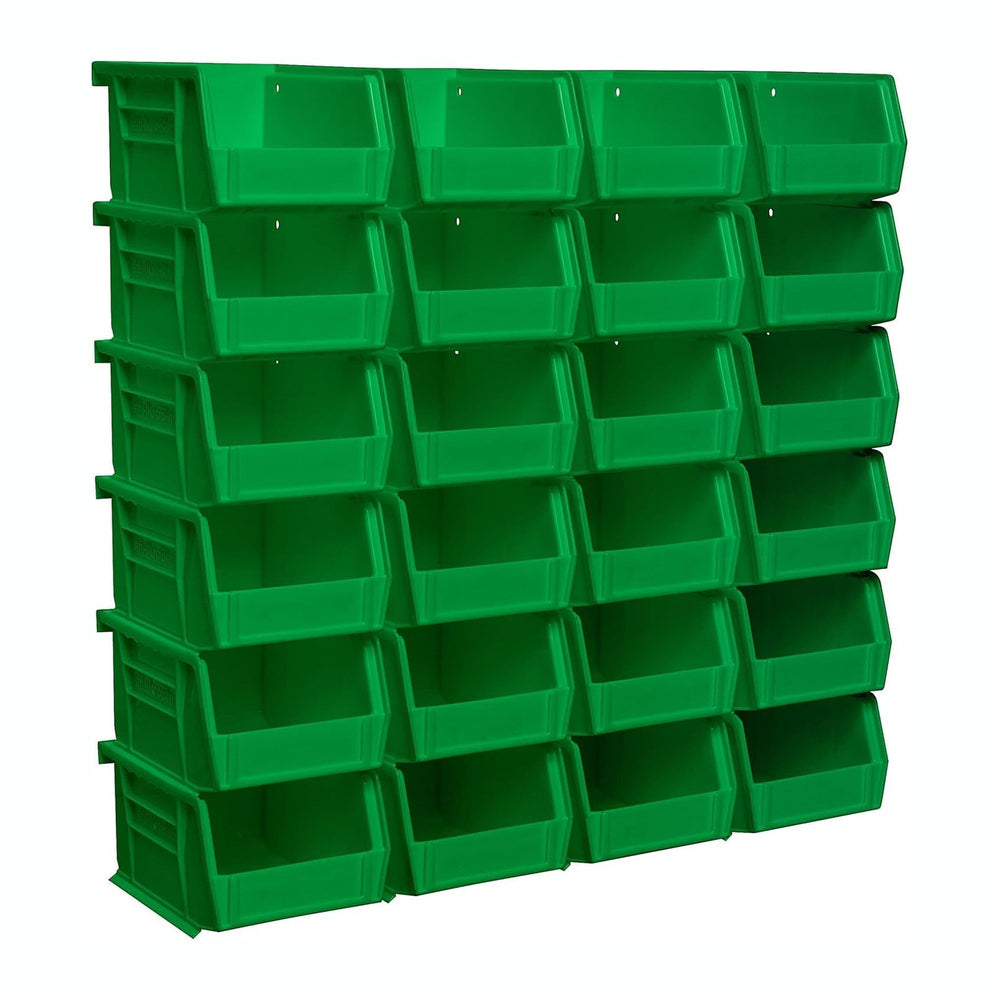 Akro-Mils 30210 AkroBins Plastic Storage Bins, Space-Saving Stackable Bins