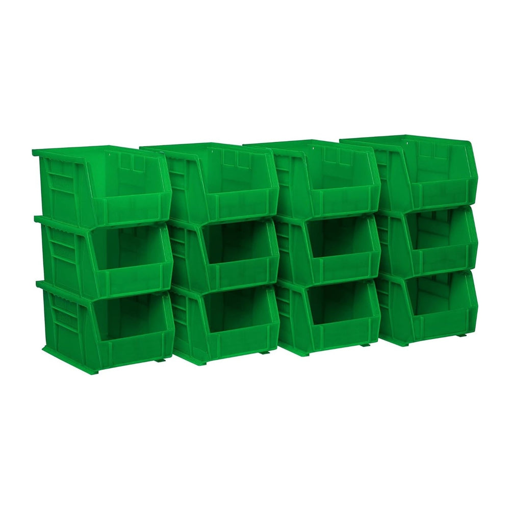 Akro-Mils 30237 AkroBins Plastic Storage Bins, 9"x6"x5", Green...