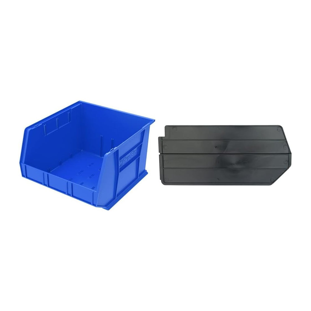 Akro-Mils 30270 AkroBins Blue Plastic Hanging Stackable Storage Organizer Bin...
