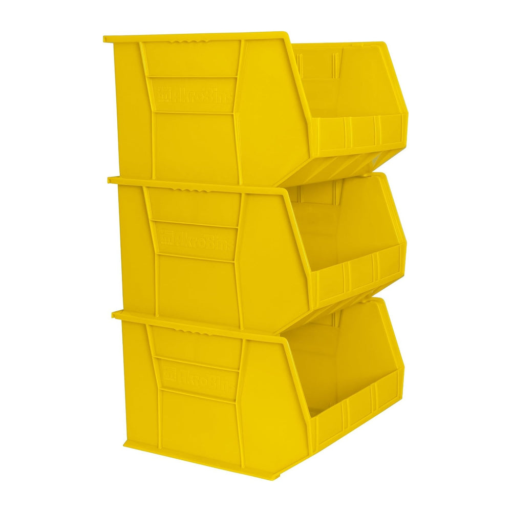 Akro-Mils 30270 AkroBins Plastic Storage Bins, Space-Saving Stackable Bins