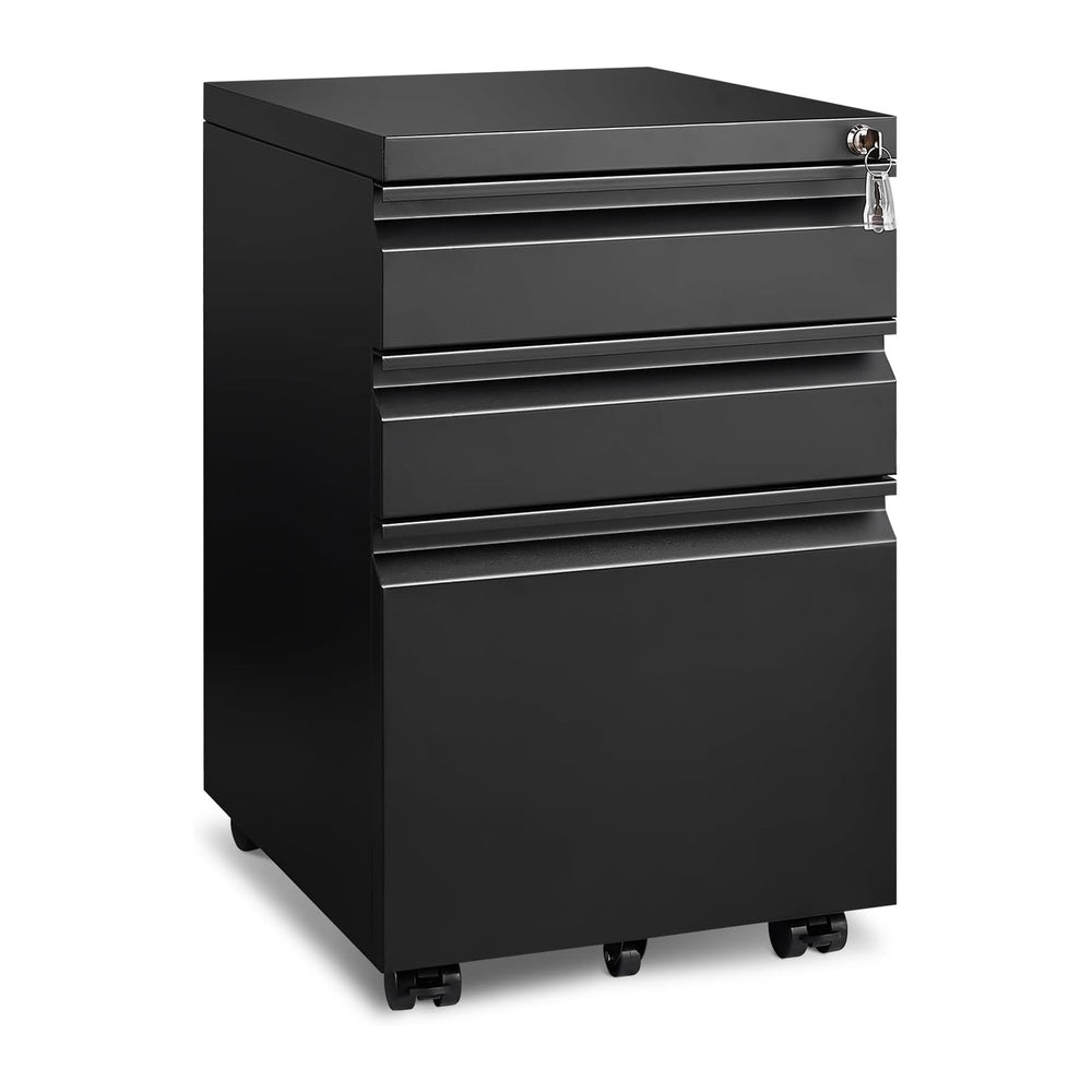 Approgreent 3 Drawer File Cabinet for Home Office, Under Desk Mobile Filing C...