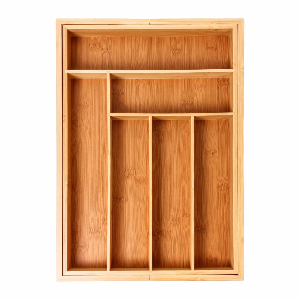 BergHOFF Bamboo 8-Slot Expandable Flatware Organizer Fits Most Kitchen Drawer...