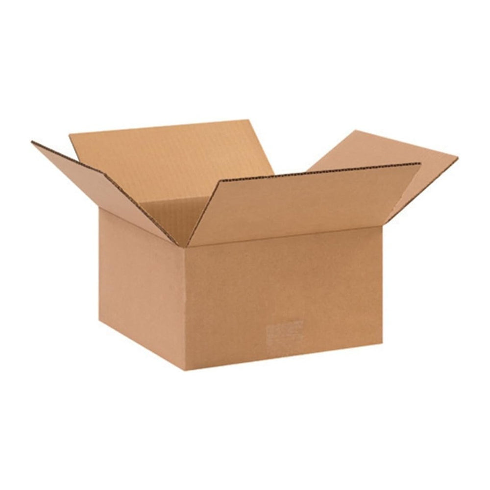 BOX USA Shipping Boxes Flat 10"L x 10"W x 5"H 25-Pack - Corrug...