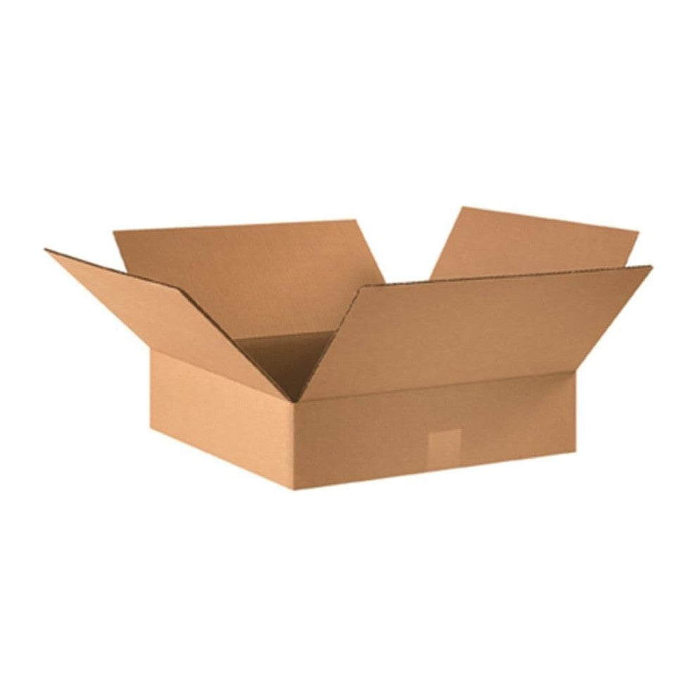 BOX USA Shipping Boxes Flat 16"L x 16"W x 4"H 25-Pack - Corrug...