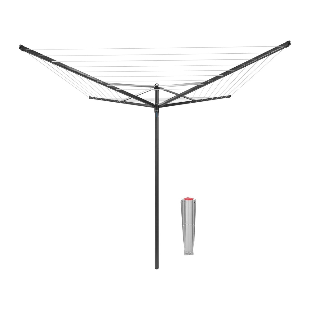 Brabantia Topspinner Outdoor 4 Arm Spinning Clothesline (164 ft/Ø 1.8") ...