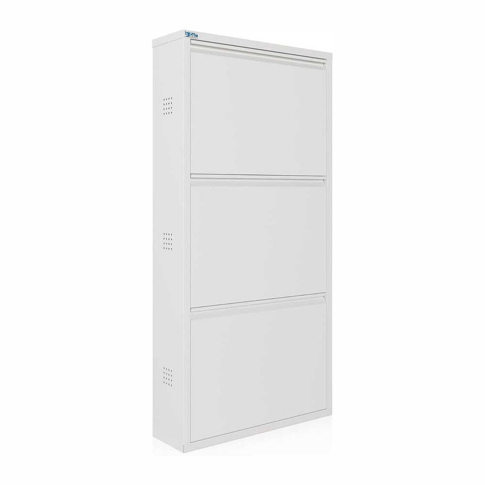 CEHA 3 Tier Metal Shoe Cabinet with Cover, Durable Shoe Storage Organizer for...