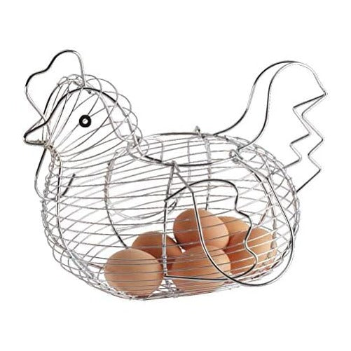 Chicken Shaped Egg Basket Fruit Storage Wire Basket for Home Kicthen