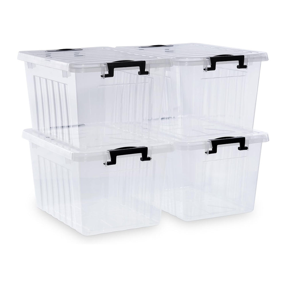 Citylife 22 QT Clear Plastic Storage Bins