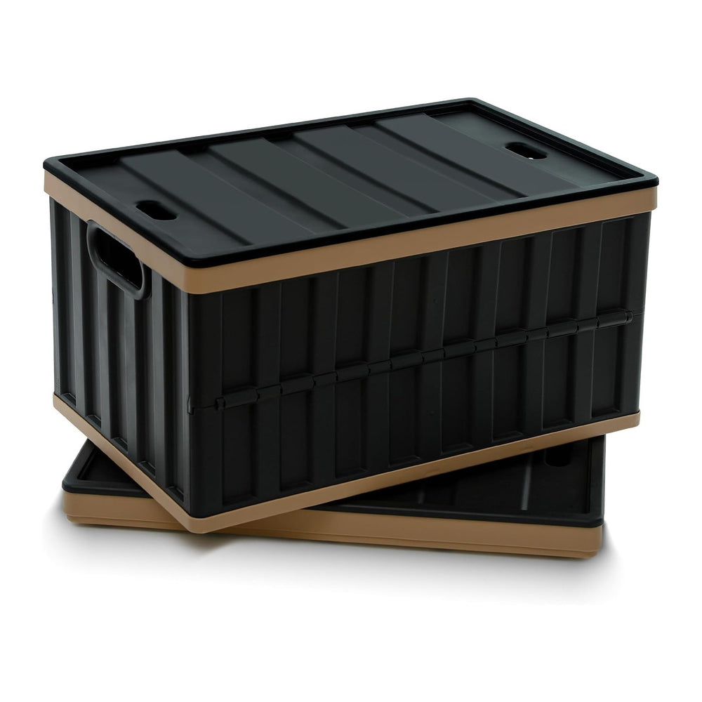 Citylife 64L Collapsible Storage Bins with Lids Plastic Storage Containers fo...