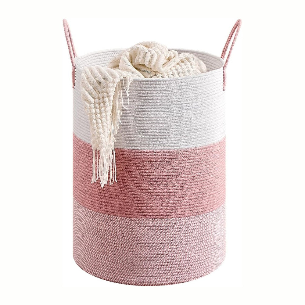 CLHMILY&Z 100L Laundry Basket Round Storage Rope Basket