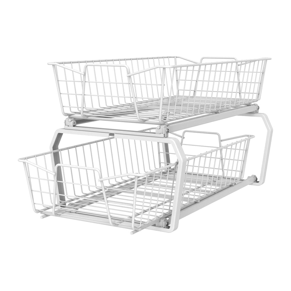 ClosetMaid 11 in. Pull Out Cabinet Organizer, 2 Tier, Heavy Duty, Slide Out P...