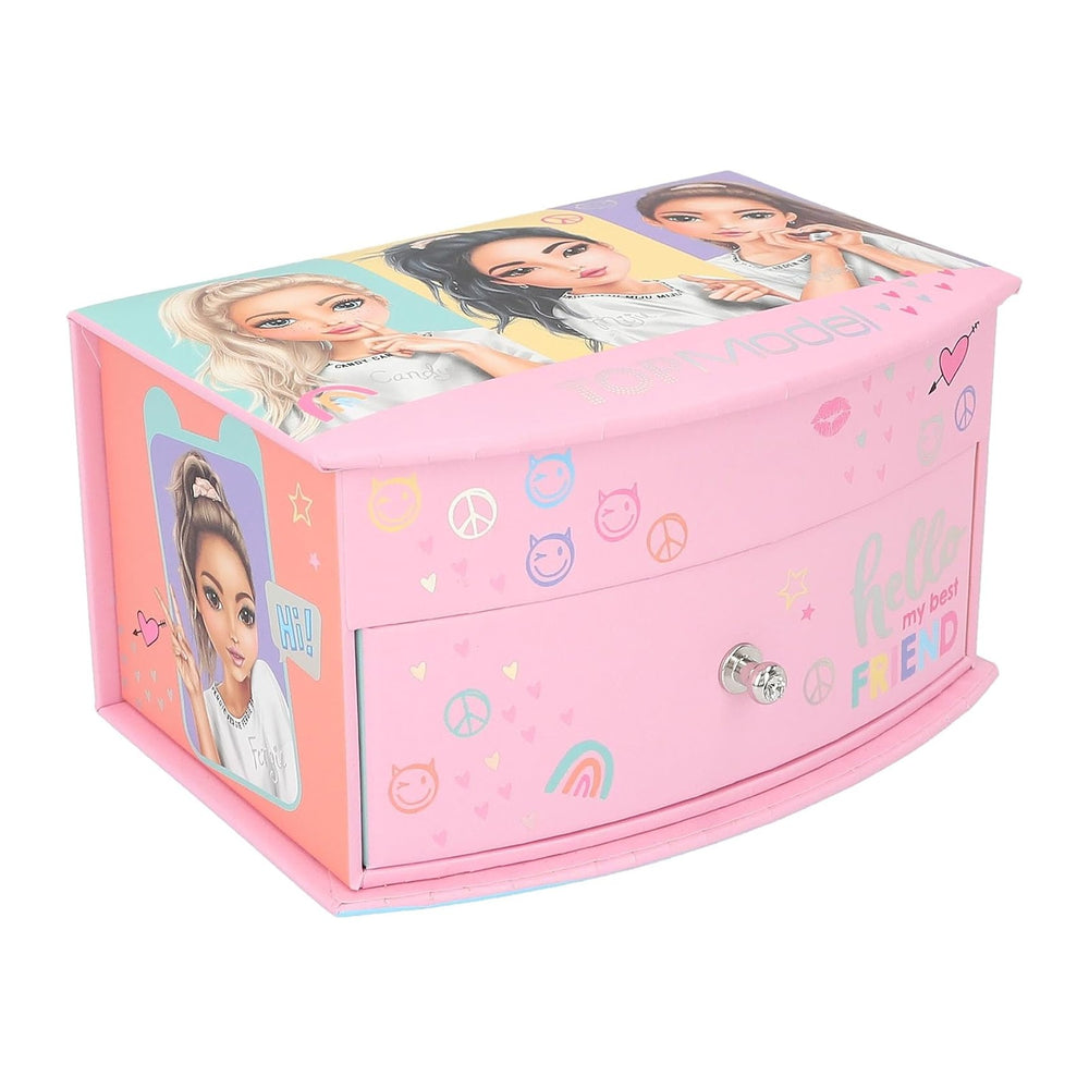 Depesche 12719 TOPModel Snap Shots - Small Jewellery Box in Pink with Mannequ...