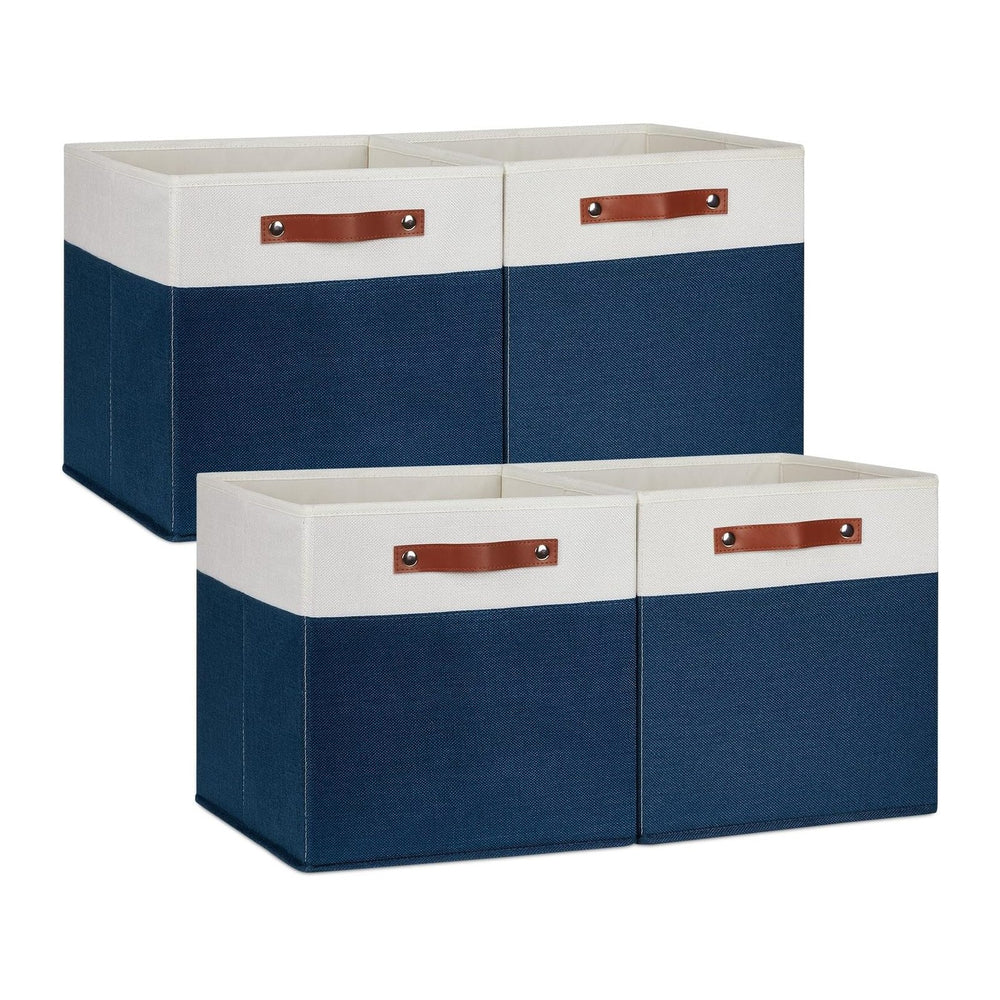 DULLEMELO 13 inch Cube Storage Bins, Gift Baskets Empty