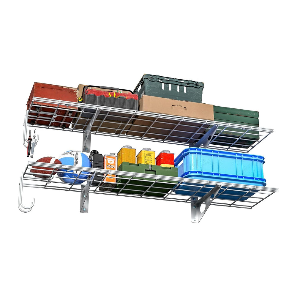 EVERHANGER Garage Wall Shelves, 12 X 48 Inch Wall Mounted Storage Shelves