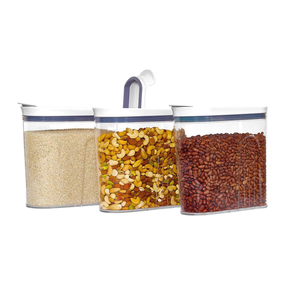 Felli Airtight Cereal Containers 3.3 Qt, Stackable BPA-Free Acrylic Cereal Di...