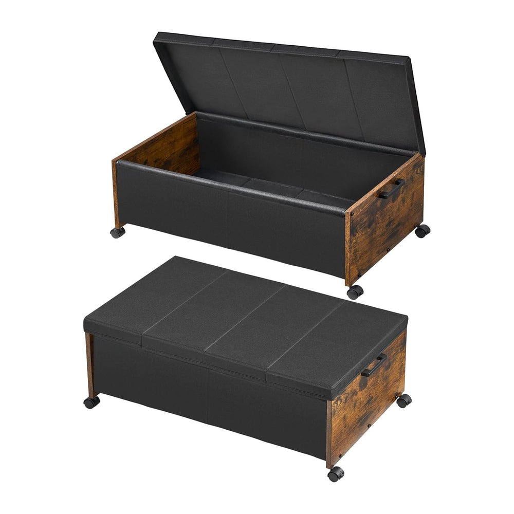 FOUCSSOMEI Under Bed Drawers on Wheels, XXXXL Size, UnderBed Storage with Whe...