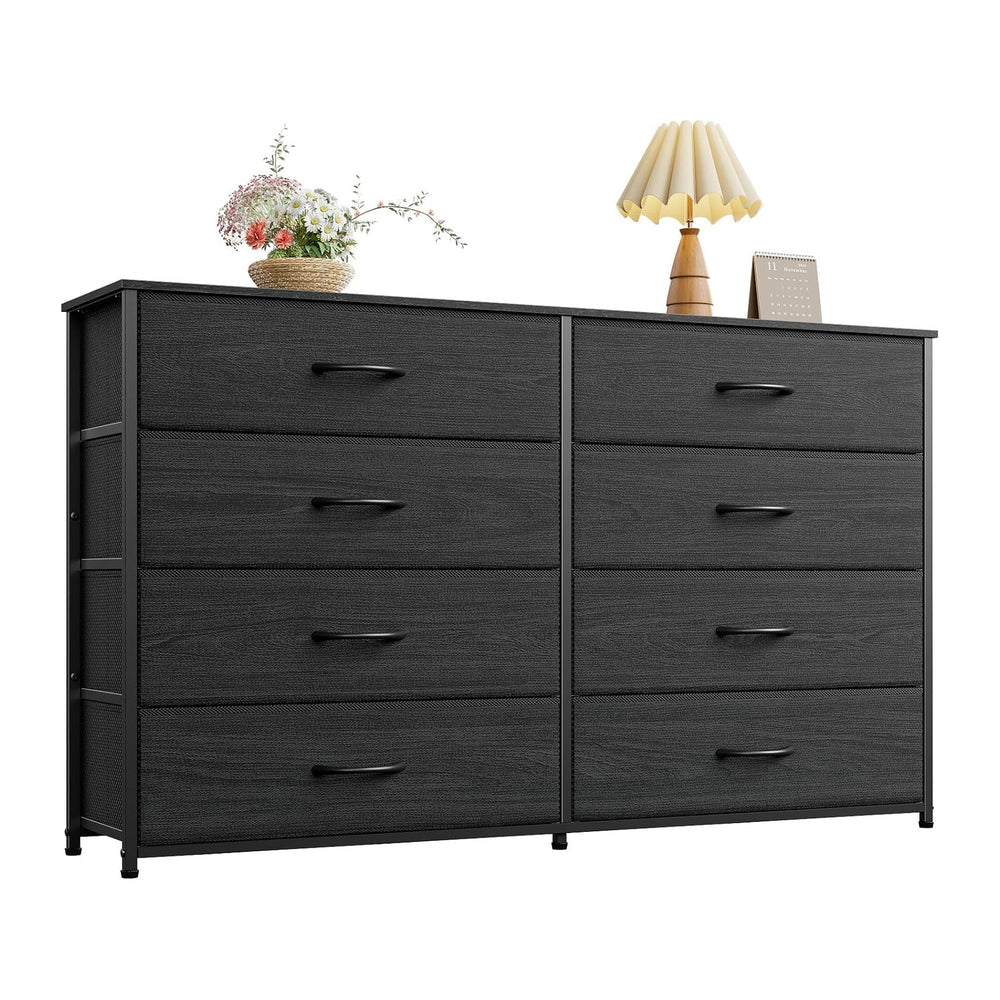Furnulem Wide Dresser for Bedroom, TV Stand for 55'', 8 Drawer Dorm D...