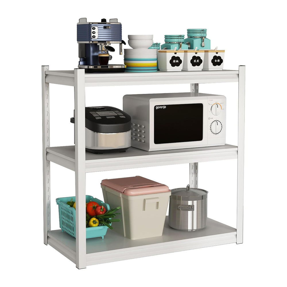 Garage Shelving Adjustable 3 Tier Heavy Duty Metal Storage Shelves Adjustable...