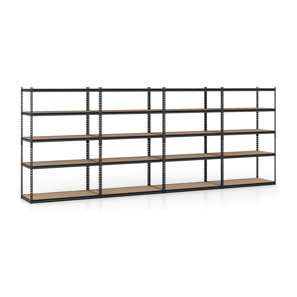 GIANTEX 5-Tier Metal Storage Shelves, Heavy Duty Garage Shelving Units w/Adju...