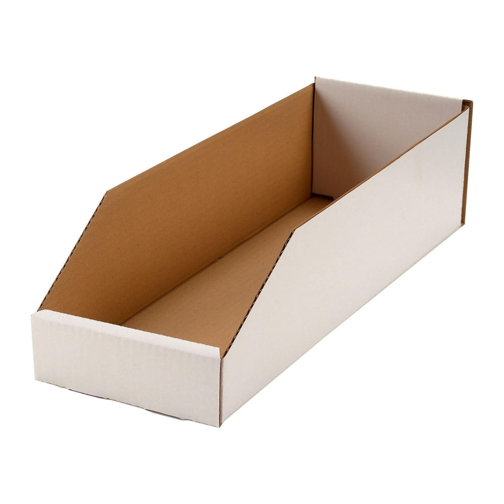 Global Industrial Open Top Corrugated Bin, 6"W x 18"D x 4.5"H,...