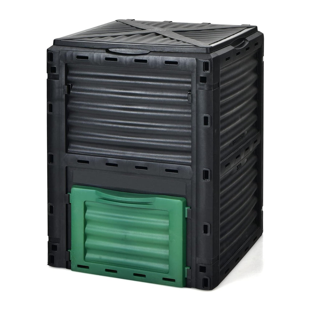 Goplus Compost Bin, 80 Gallon (300 L) Large Outdoor Composting Box w/Top Flip...