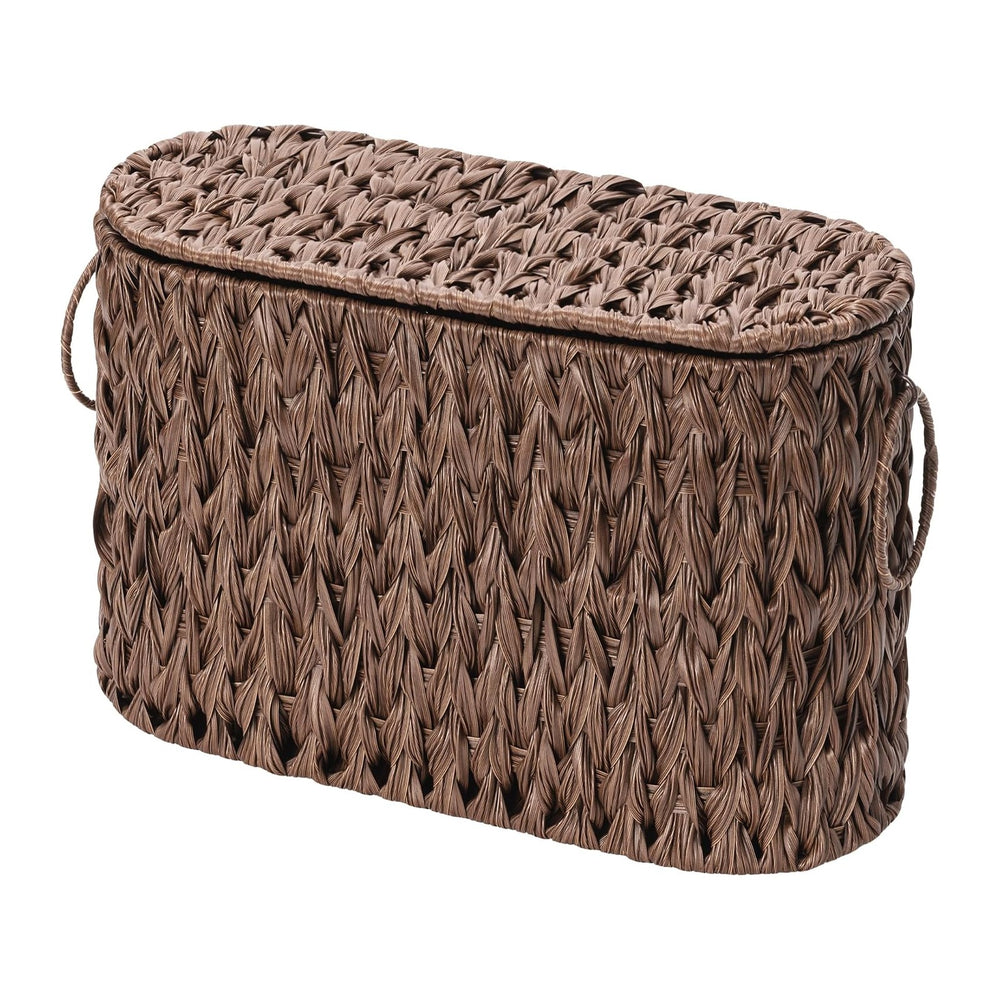 GRANNY SAYS Toilet Paper Storage Basket with Lid, Woven Toilet Paper Holder