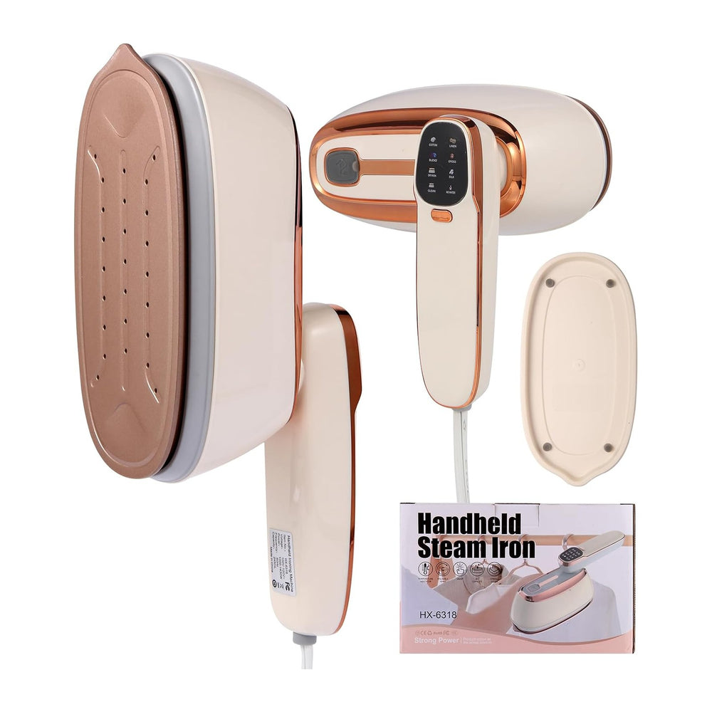 Handheld Garment Steamer 1500W – Large Ironing Panel, 20s Fast Heat-Up
