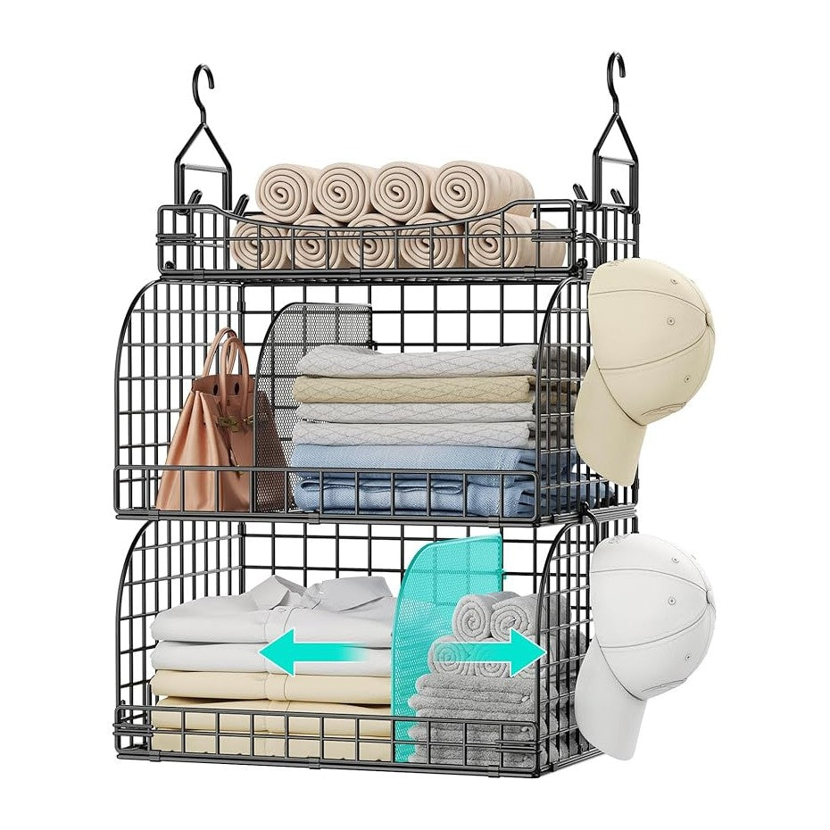 HapiRm Hanging Closet Organizer Storage