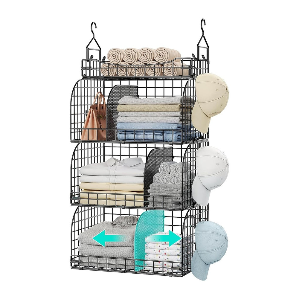 HapiRm Hanging Closet Organizer Storage