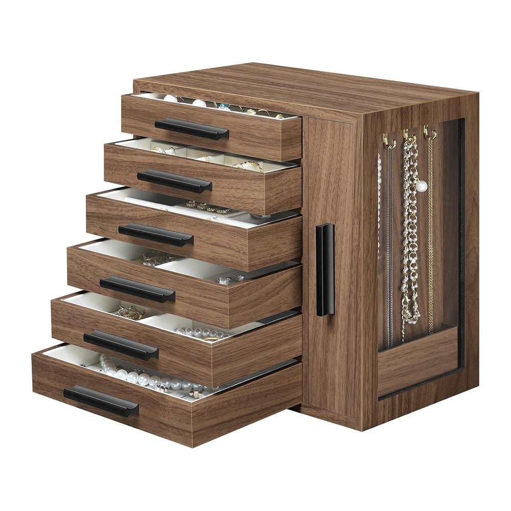HOOBRO Jewelry Box for Women, Large Jewelry Organizer Box