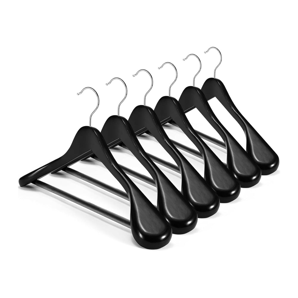 HOUSE DAY High-Grade Suit Hangers, Wide Shoulder Wooden Hangers with Non Slip...