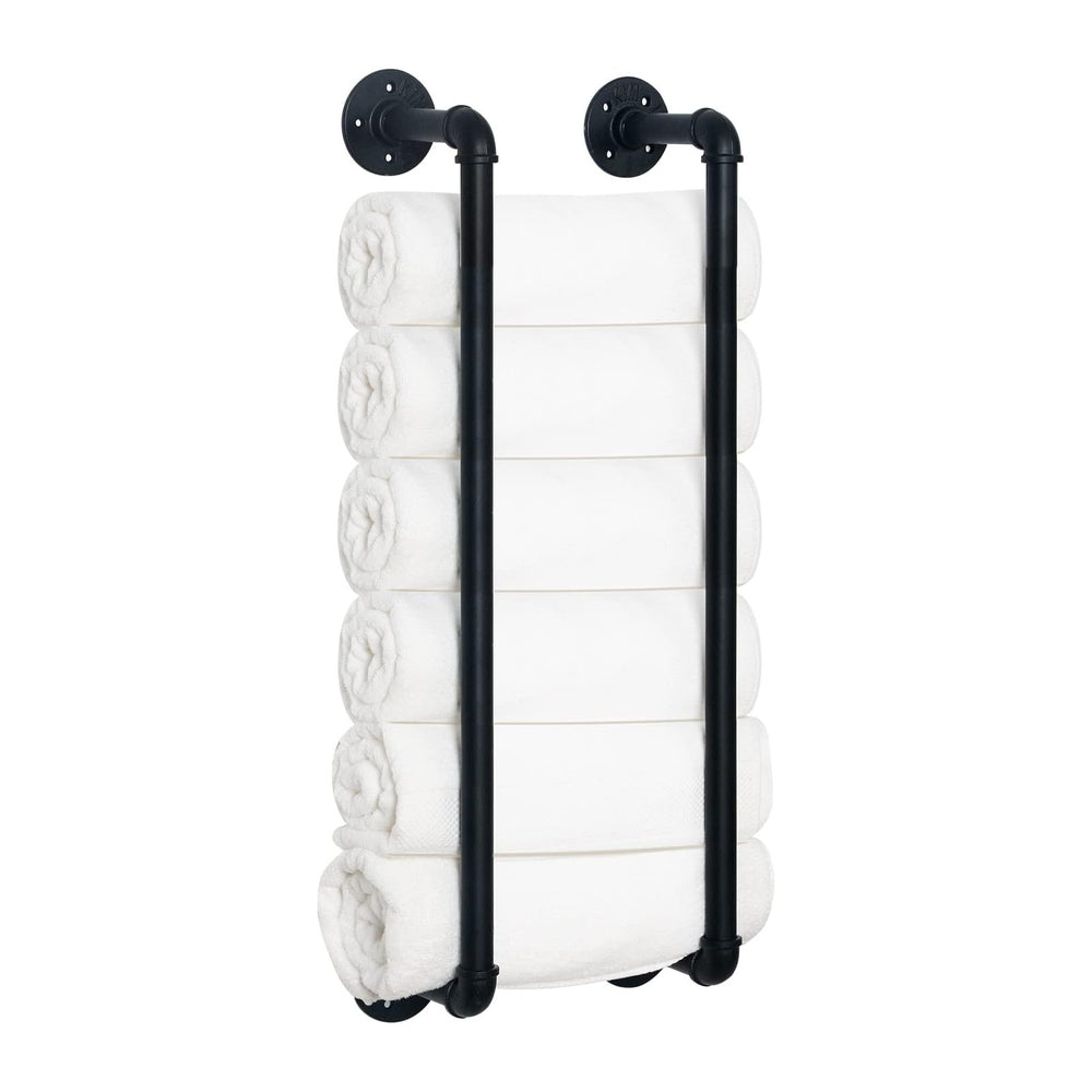 HouseAid Industrial Pipe Towel Rack, Farmhouse Bathroom Towel Storage Holder,...