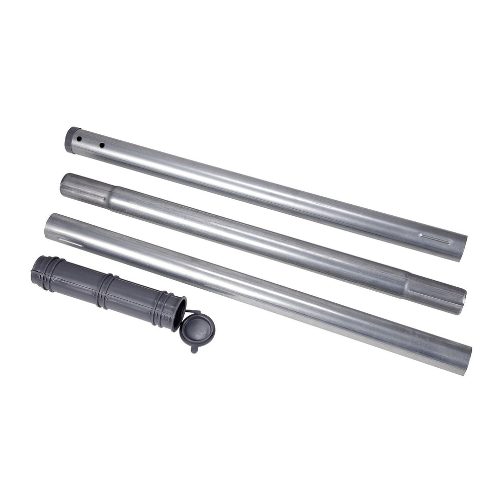 Household Essentials Heavy-Gauge 3-Piece Outdoor Clothesline Pole with Ground...