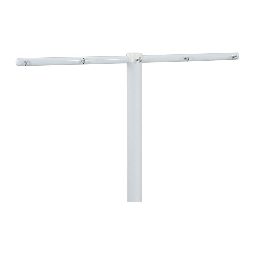 Household Essentials Mega Outdoor Clothesline T‑Post, Galvanized Steel Single...