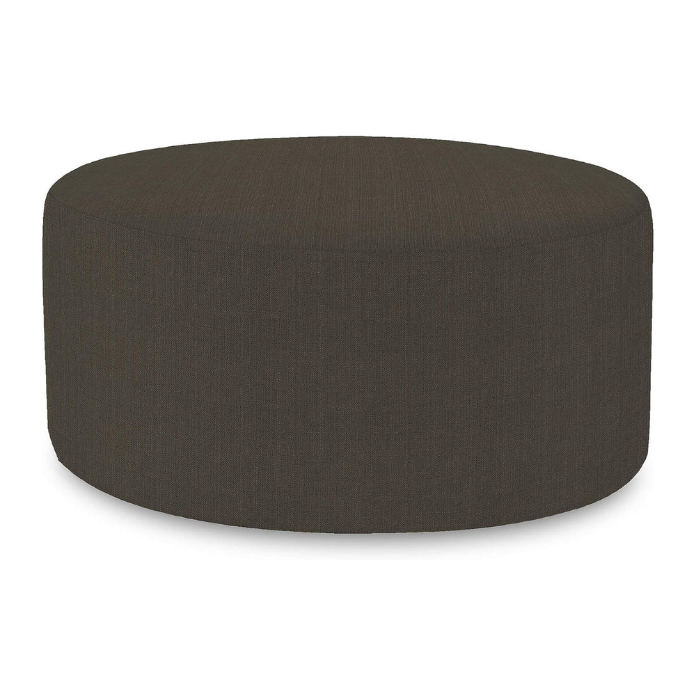 Howard Elliott Collection Universal Round Ottoman with Cover, Multipurpose Pa...