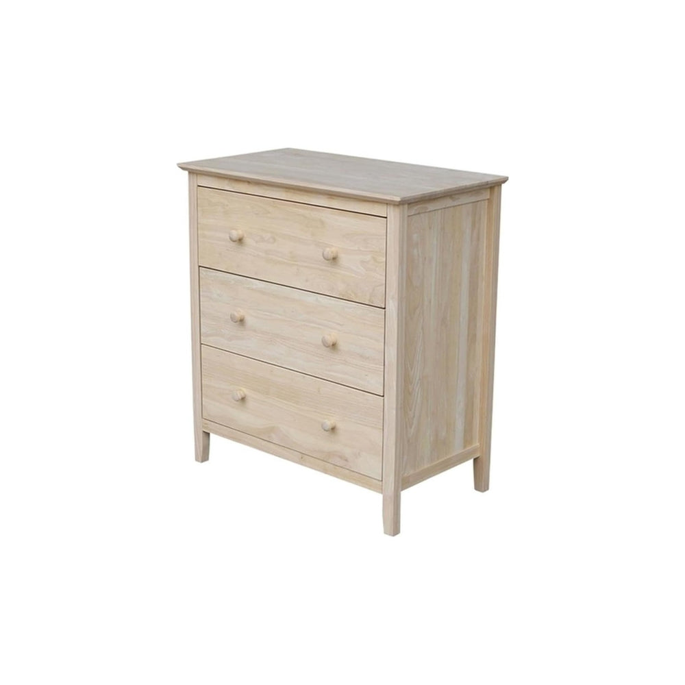 International Concepts Dresser with 3 Drawers, Unfinished