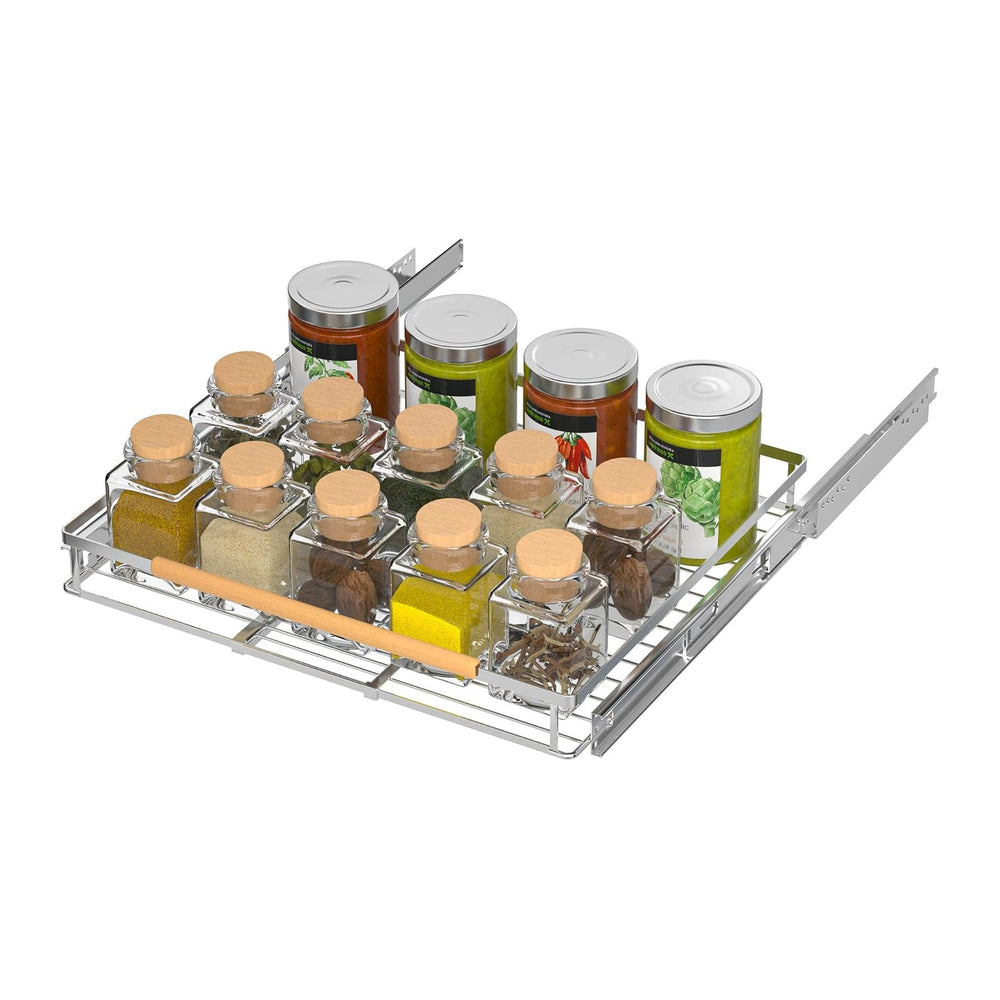 iPEGTOP 3 Pack Pull Out Cabinet Drawer Shelf Organizer, Extendable Sliding Sl...