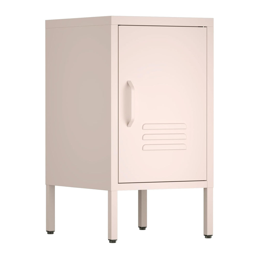 IRONFFICE Metal Cabinet,Locker Nightstand with Shelf,Metal Storage Locker,Ste...