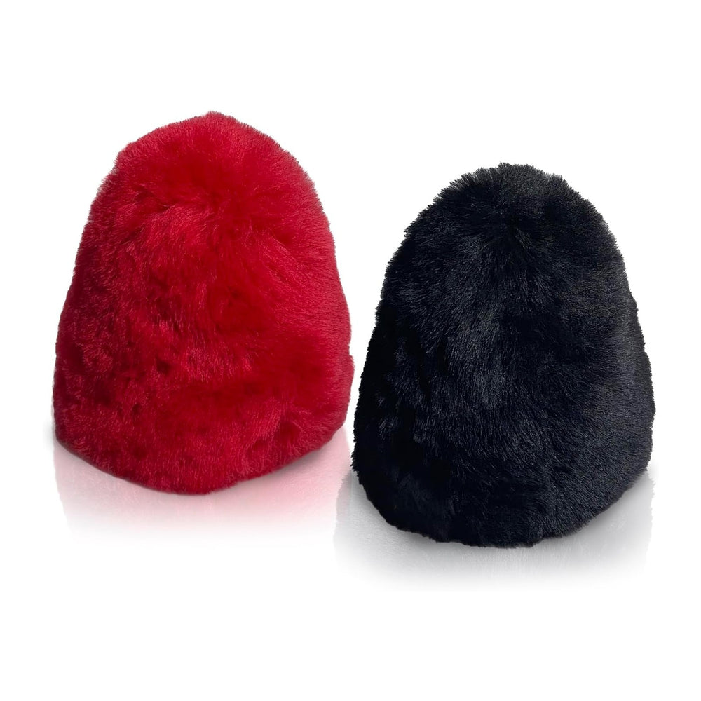 JOUNJIP Dual Wool Buffer Replacement Covers - Handmade 100% Lambswool Polishe...