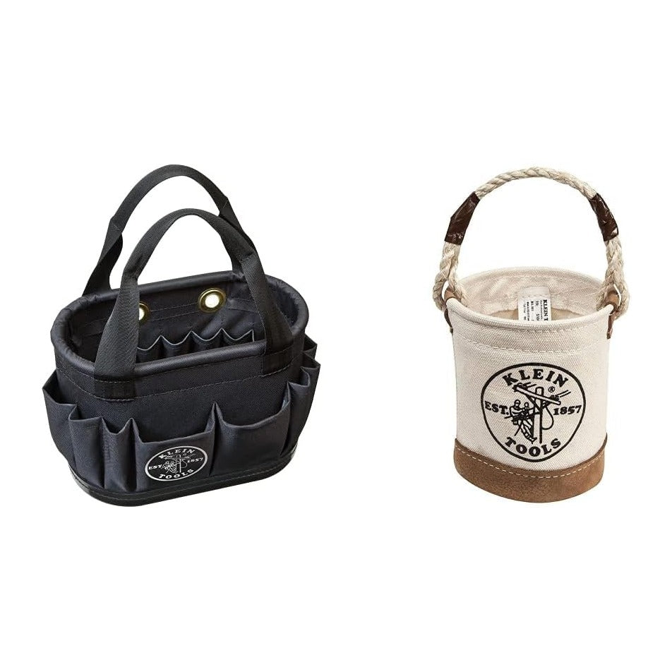 Klein Tools Oval Tool Bucket Bundle with Mini Tool Bucket