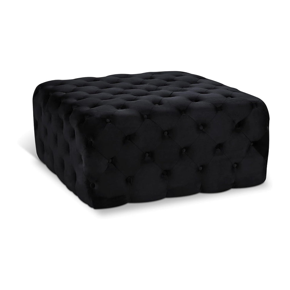 Meridian Furniture Ariel Collection Modern | Contemporary Black Velvet Uphols...