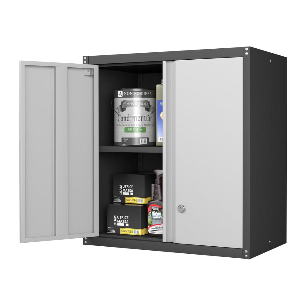 Metal Wall Cabinet, Garage Cabinets Wall Mounted, Locking Storage