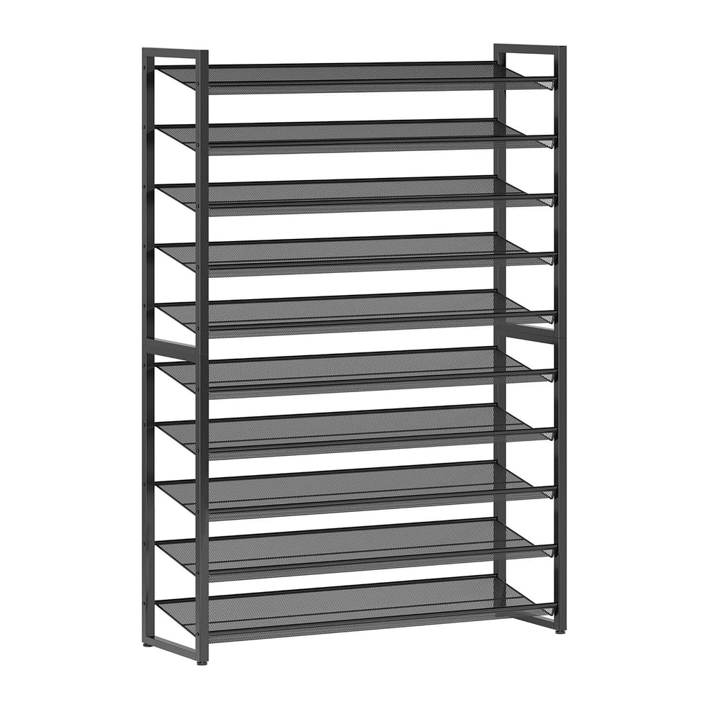 Nunsino Shoe Rack,10 Tier Metal Shoe Organizer,Max Holds 50 Pairs,Heavy Duty ...