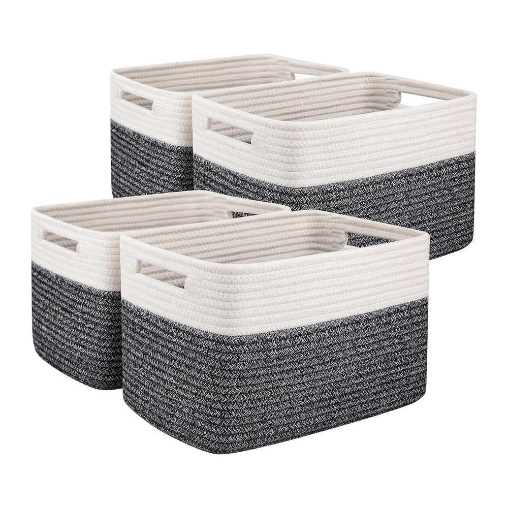 OIAHOMY 4 Pack Storage Baskets for Organizing, Basket for Shelves