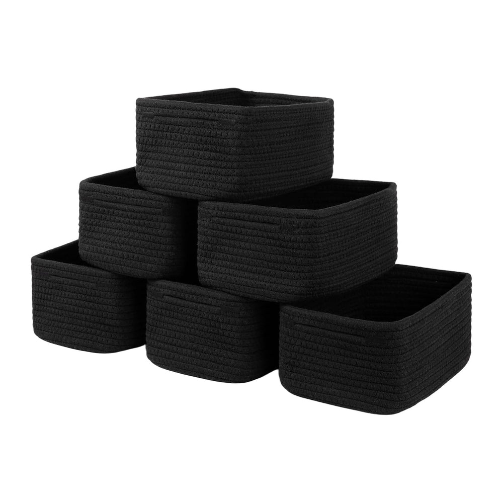 OIASKET 6 Pack Storage Baskets for Shelves, Small Baskets for Shelves, Cute D...