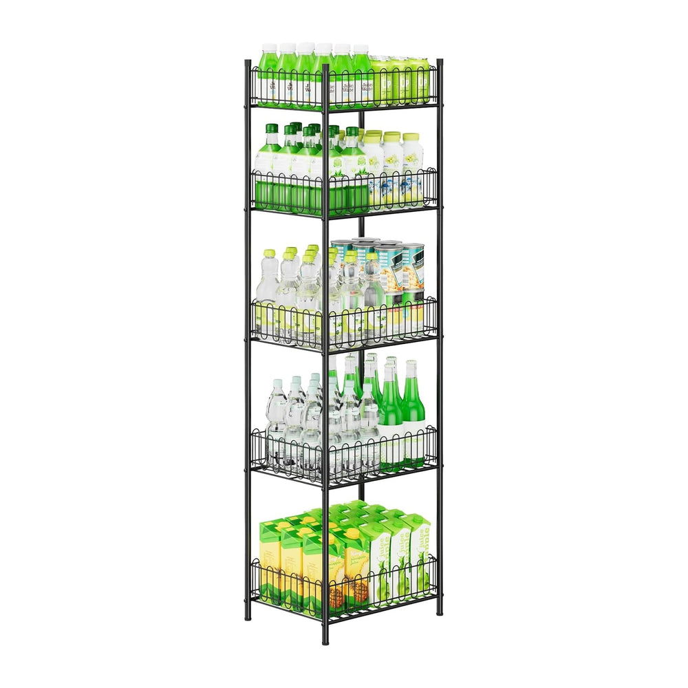 OYEAL Soda Can Organizer for Pantry 5 Tier Water Bottle Organizer Holder for ...