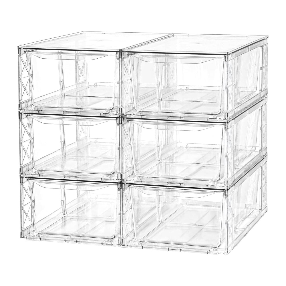 Plastic Drawers Storage, Acrylic Storage Bins