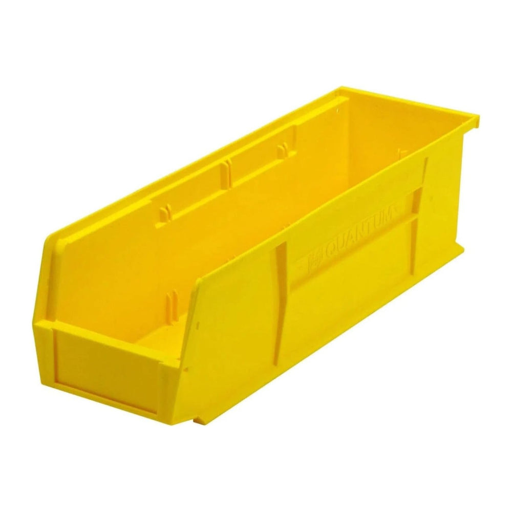 Quantum Storage QUS238 Heavy-Duty Stackable Plastic Storage Bins for Workshop...