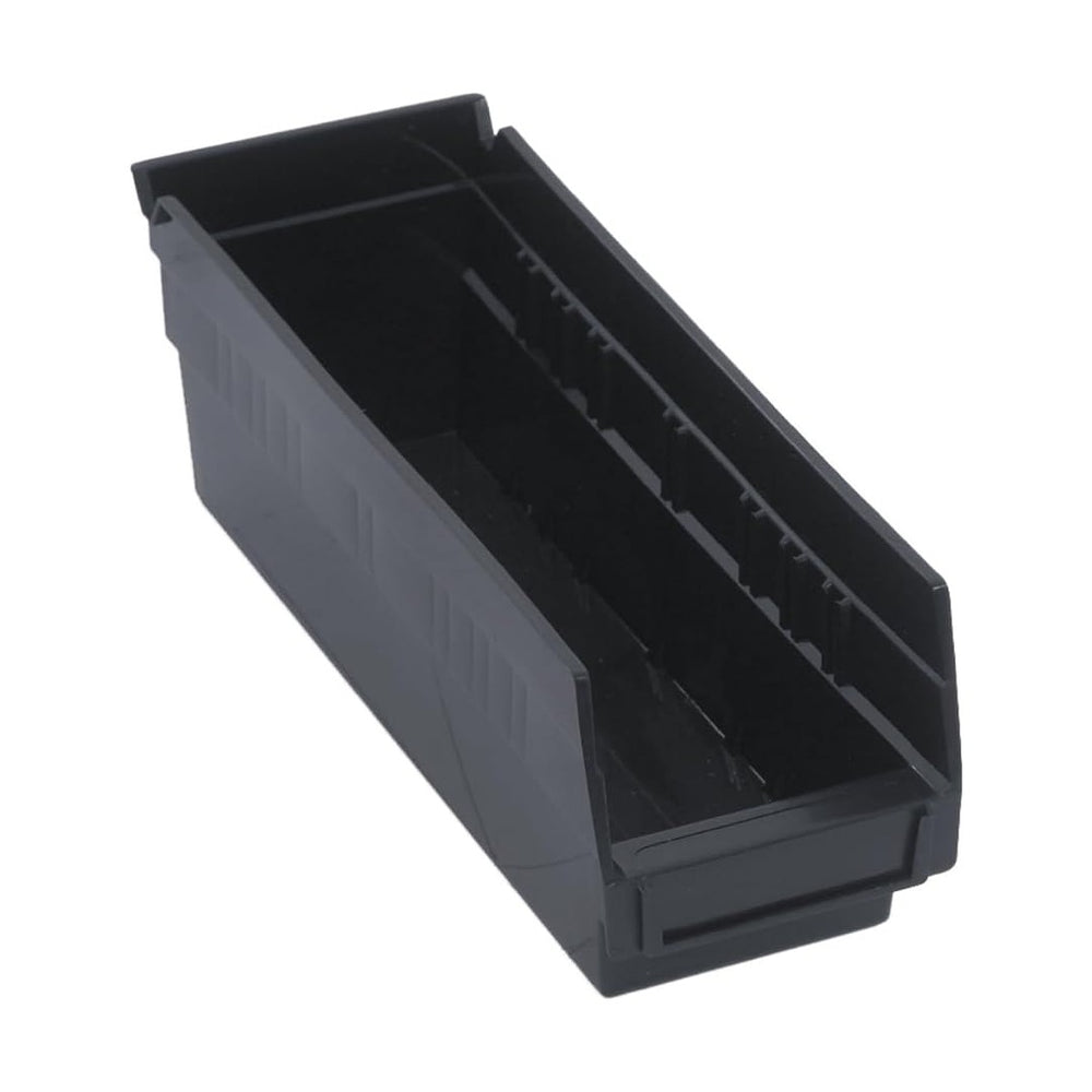 Quantum Storage Systems QSB101BK 36-Pack 4" Hanging Plastic Shelf Bin St...