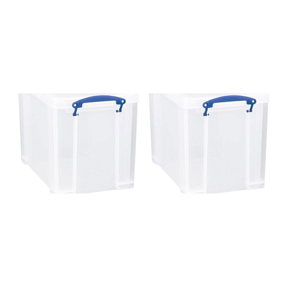 Really Useful Box 19 Liter Plastic Stackable Storage Container w/Snap Lid &am...